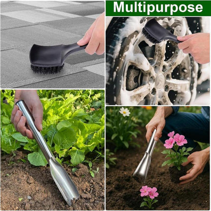 Heavy-Duty Lawn Mower Deck Scraper & Cleaning Brush Kit