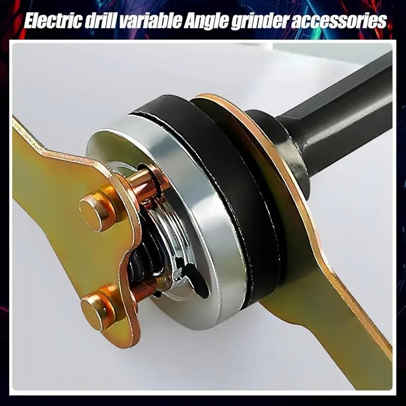 Electric Drill Angle Grinder Connecting Rod Set, 10~13 mm Adjustable Rotary Driver Cutter Shaft Accessories Drill Angle Grinder Adapter With Spanner For Cutting Disc, Polish Disc, TikTokShopBlackFriday