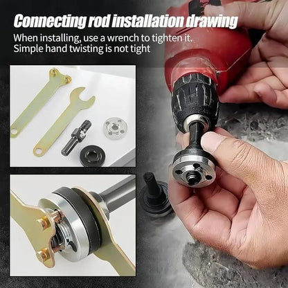 Electric Drill Angle Grinder Connecting Rod Set, 10~13 mm Adjustable Rotary Driver Cutter Shaft Accessories Drill Angle Grinder Adapter With Spanner For Cutting Disc, Polish Disc, TikTokShopBlackFriday