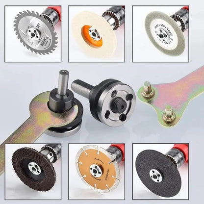 Electric Drill Angle Grinder Connecting Rod Set, 10~13 mm Adjustable Rotary Driver Cutter Shaft Accessories Drill Angle Grinder Adapter With Spanner For Cutting Disc, Polish Disc, TikTokShopBlackFriday