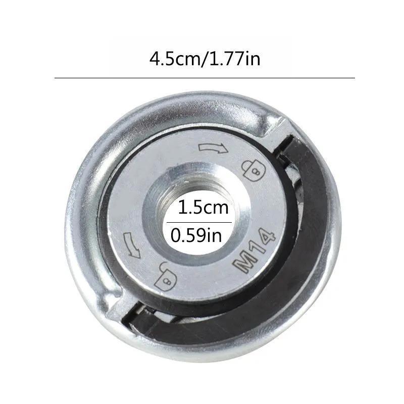 Angle Grinding Tool Flange Nut, 1 Count 5/8 Inch -11 Quick Clamping Nut, Angle Grinding Tool Flange Locking Nut, Power Tool Accessories for Replacement & Fixing Cutting Disc