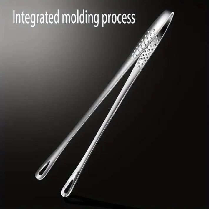 Stainless Steel Barbecue Tongs, Handheld Grill Food Tongs, Multifunctional Barbecue Utensils for Home Kitchen & Outdoor Camping