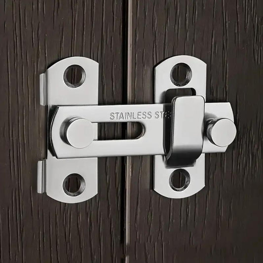 Stainless Steel Barn Door Lock Latches Flip Door Latch Sliding Wine Cabinet Closet Door Latches Hand Brushed Finished Thicker Solid Metal Anti-theft Design Easy To Install