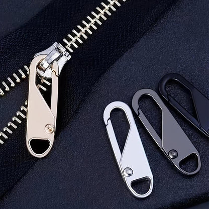 Zipper Slider for Summer Clothes, 4 Counts Metal Zipper Instant Repair Kit, Replacement Travel Bag Zipper Puller, DIY Sewing Craft, Sewing Accessories
