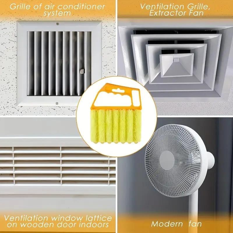 Generic Washable Multifunction Cleaning Window Blinds Brush, 1 Count Portable Home Air Conditioning Cleaner Duster, Household Crevice Cleaning Brush, Household Items