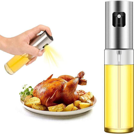 100ml Clear Oil Dispenser, Olive Oil Sprayer, Olive Oil Spray Bottle for Salad, BBQ, Kitchen Baking, Roasting