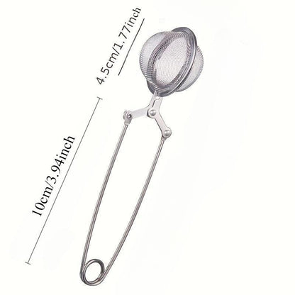 Stainless Steel Chain Tea Ball (1 Count), Tea Strainer with Chain, Mesh Tea Infuser, Kitchen Accessories