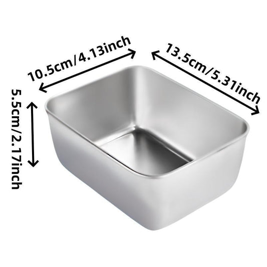 Stainless Steel Food Storage Box,  Durable Lunch Box with Lid, Multifunctional Preserving Box for Home Kitchen